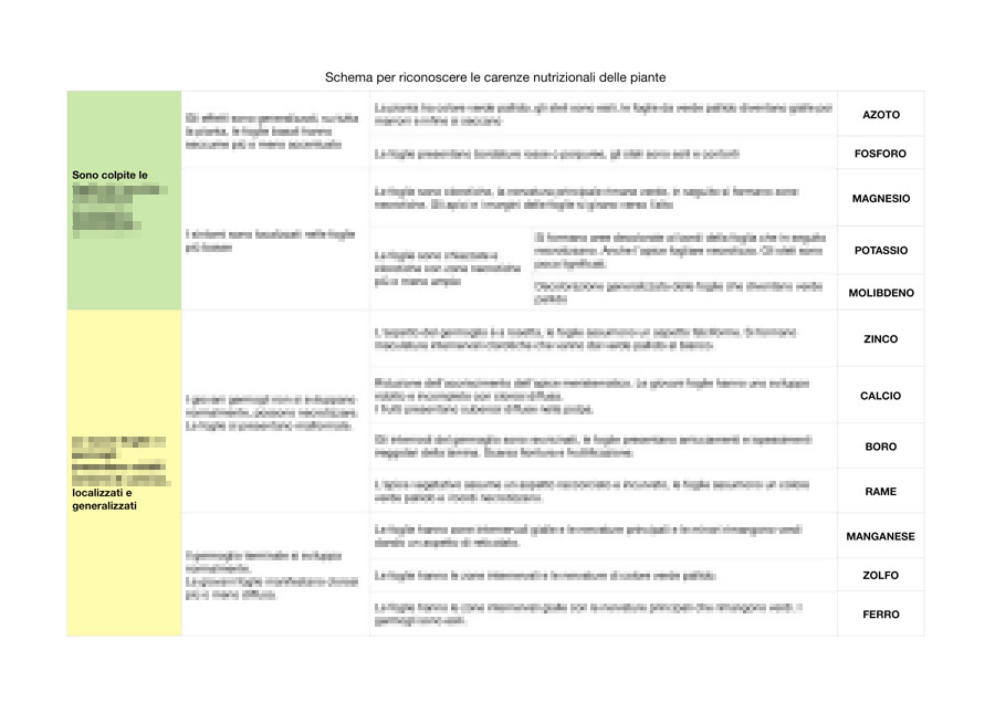 carenze nutritive